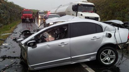 Em acidente que matou sete, morrem quatro pessoas da mesma família em carro com placas de Campo Bom 19.11 Acidente
