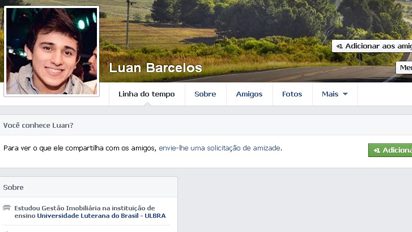 Responsável pelo assassinato de taxistas, acusado dizia ser universitário Luan Barcelos da Silva