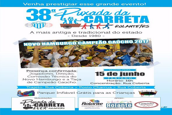 38ª Puxada de Carroça de Rolante homenageia o Novo Hamburgo PUXADA ROLANTE