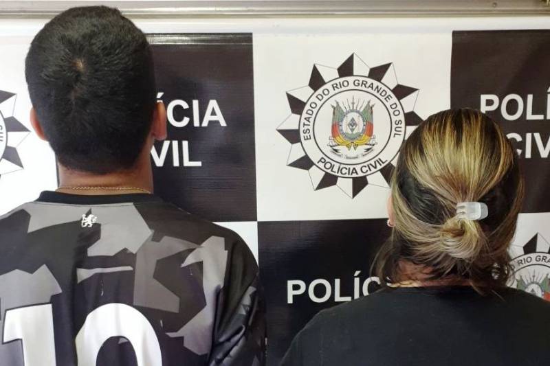 Casal é preso quando se preparava para arremessar drogas para dentro de presídio em Passo Fundo policia2