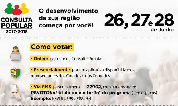 Vote na Consulta Popular 2018 consulta