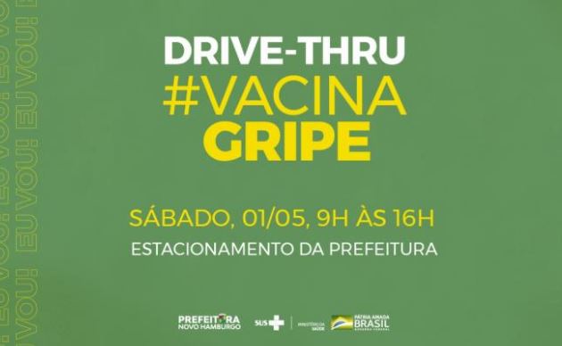 Gripe: drive-thru de vacinação ocorre no sábado na Prefeitura drive 5
