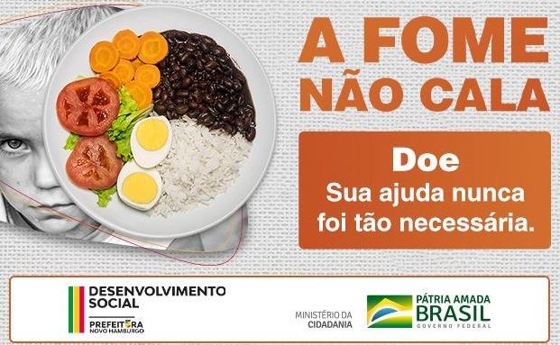Campanha de doação de alimentos é reforçada para enfrentar impactos da pandemia do coronavírus fome