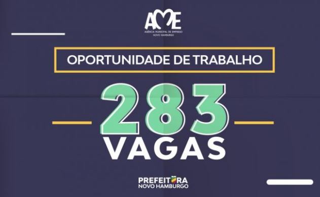 283 vagas de trabalho estão abertas na Agência Municipal de Emprego vagas 3