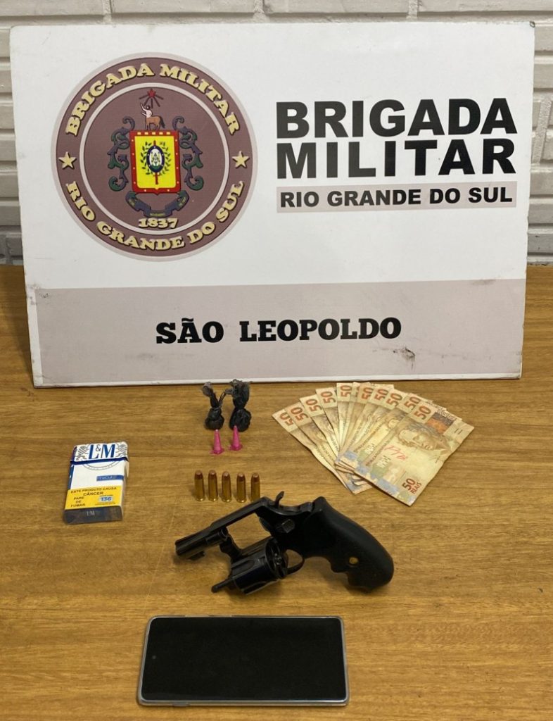 Homem é preso com arma de fogo pela BM de São Leopoldo BM SL