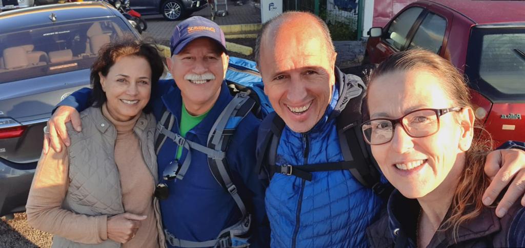 Emocionante: hamburguenses vão a pé até Caxias para comemorar vitória de amigo contra a Covid IMG 20220513 WA0013