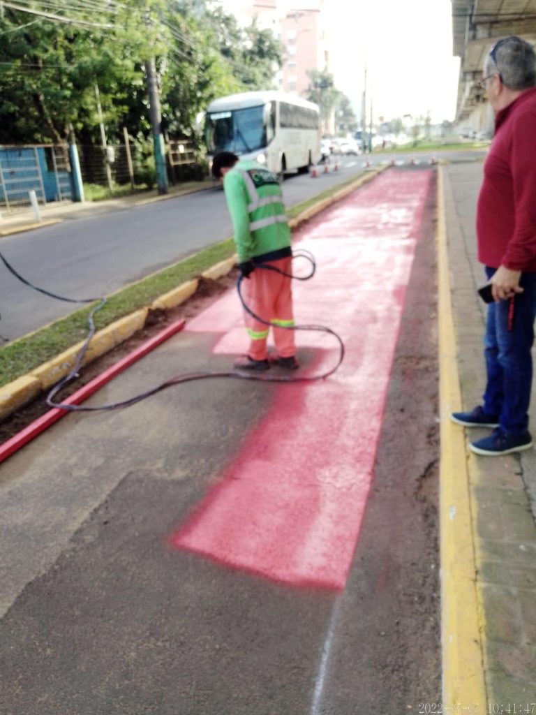 Ciclovias receberão pintura na cidade de São Leopoldo ciclovia