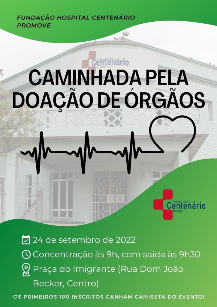 Hospital Centenário promove Caminhada pela Doação de Órgãos Caminhada