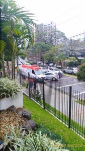 Forte acidente em Novo Hamburgo: carros batem de frente 1 IMG 20221006 WA0012