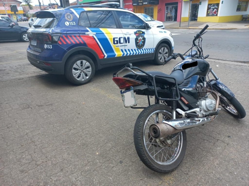 Motocicleta com R$18 mil em multas é apreendida pela Guarda Municipal de São leopoldo Moto