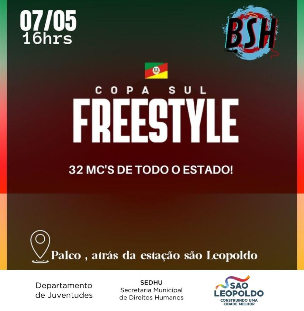 Copa Sul Freestyle reúne 32 MCs do Rio Grande do Sul em batalhas de rap em São Leopoldo Freestyle