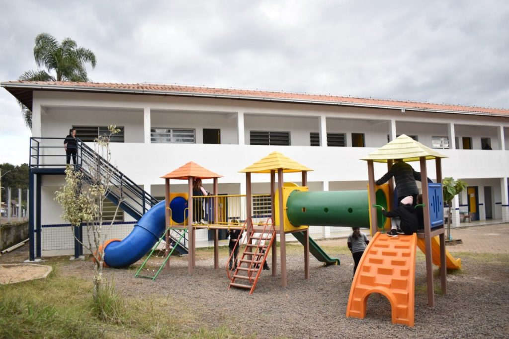 Investimento de meio milhão de reais: ampliação da Escola Aroni Mossmann, de Ivoti, está em fase final com investimento de meio milhao de reais ampliacao da escola aroni mossmann esta em fase final e pro 1