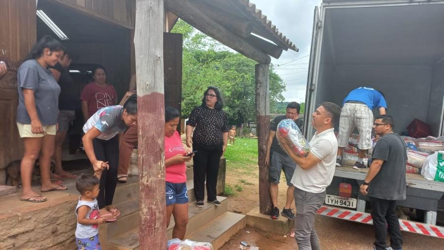 SAS faz entrega das 160 cestas básicas doadas pelo grupo GZT sas31703018526918 foto