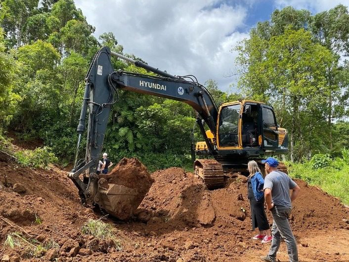 Obras em trecho da Estrada do Muckenthal WhatsApp Image 2024 01 24 at 14.19.09