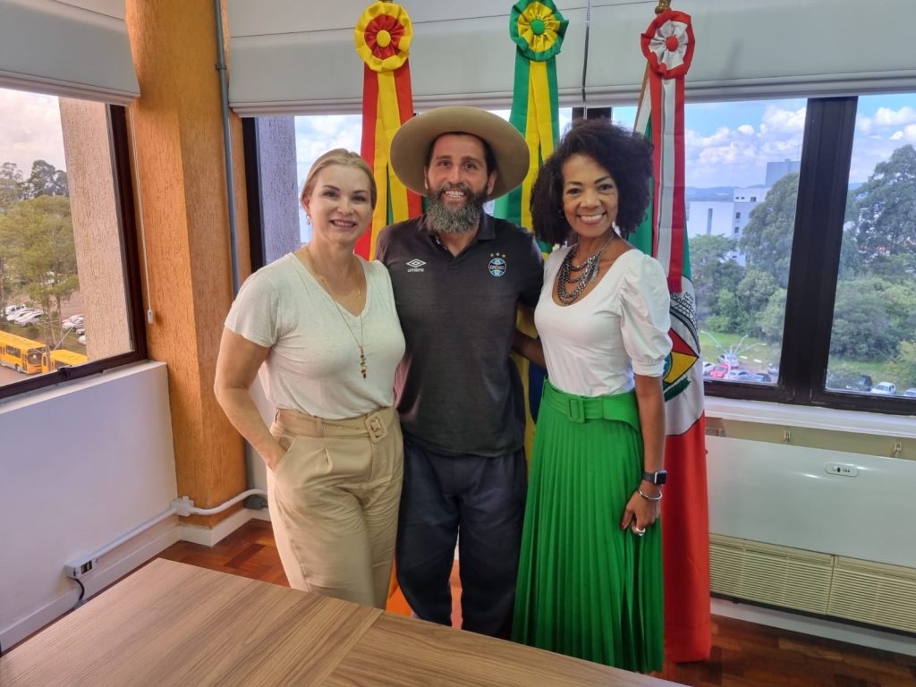 Prefeita estreita relações com PSD, do deputado estadual Gaúcho da Geral Fatima Daudt Gaucho da Geral Tania da Silva prefeitura Novo Hamburgo Foto Divulgacao