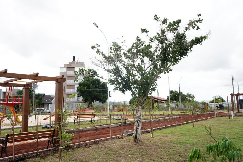 Campo Bom inaugura primeiro Pomar Urbano da cidade Projeto pioneiro na região contará com dezenas de árvores frutíferas, espaços para lazer da família, pets e para cuidar da saúde (Foto: Weslei Fillmann / PMCB)