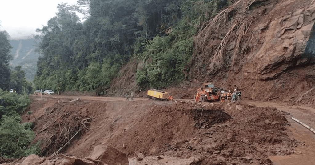 BR 470 RS entre Veranópolis e Bento Gonçalves deslizamento enchente maio 2024 foto Lilian Patricia da Silva Dnit