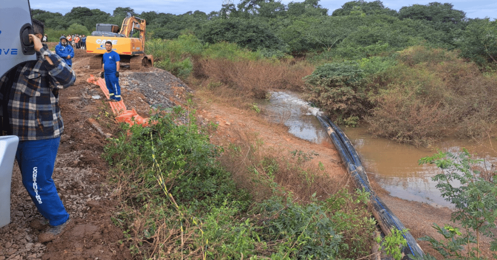 Bombas temporárias operam na drenagem da água no Santo Afonso bombas sucção água bairro santo afonso novo hamburgo enchente maio 2024 foto pmnh