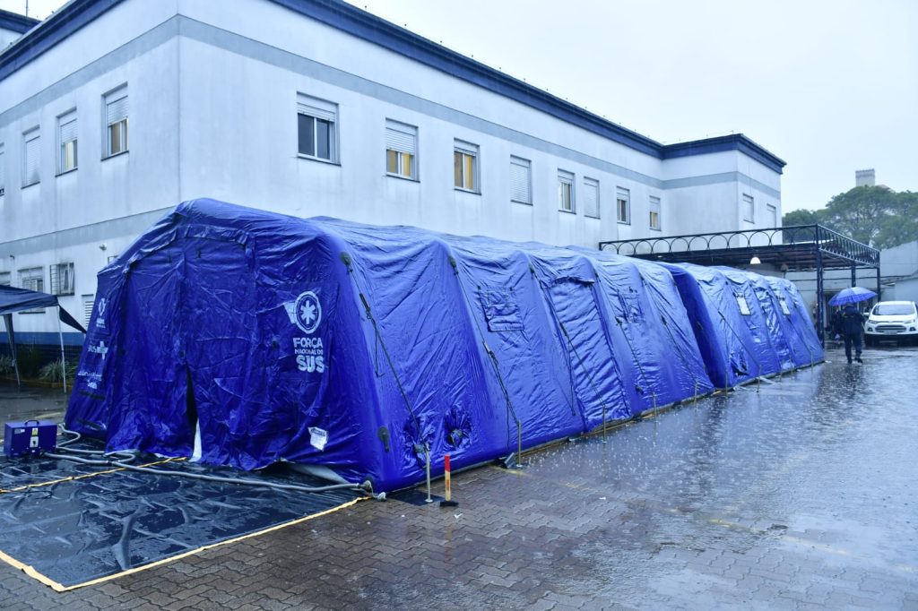 Hospital de campanha em Novo Hamburgo terá 17 profissionais de saúde; veja vídeo hospital de campanha novo hamburgo foto pmnh