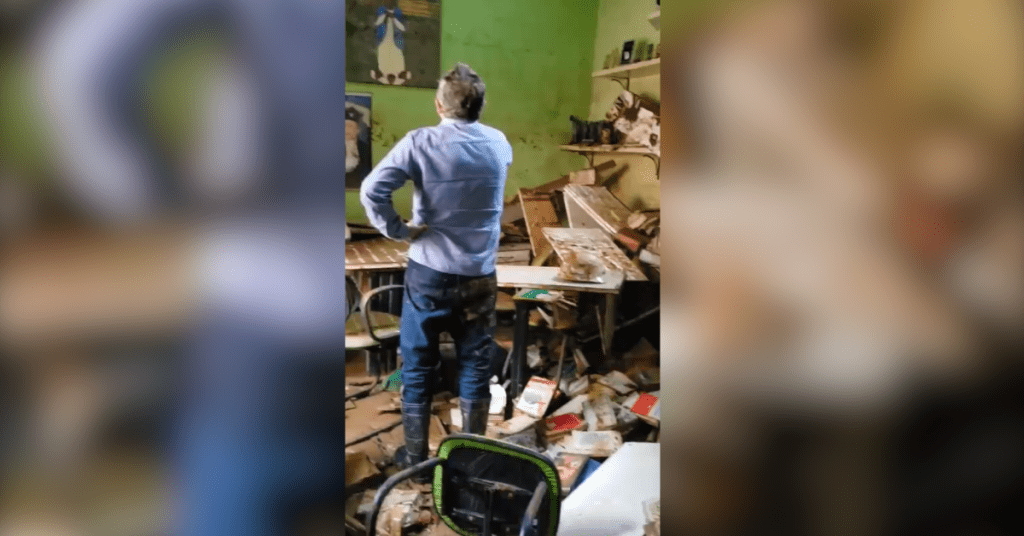 prefeito ary vanazzi são leopoldo casa destruiída enchente maio 2024 imagens arquivo pessoal 1