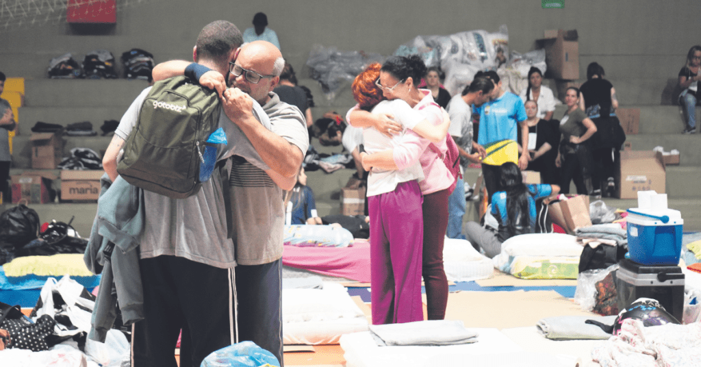 Abrigo campo bom enchente maio 2024 foto Lucas Unser PMCB