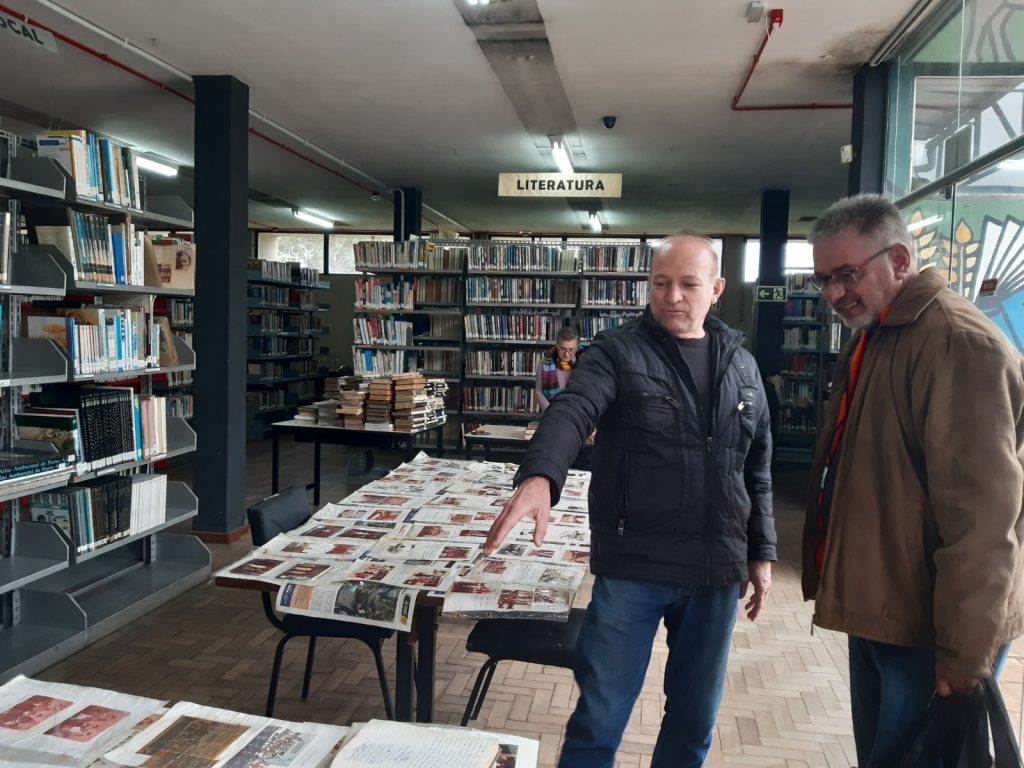 Fotos históricas da Cruz Vermelha são recuperadas após enchente Acervo fotos históricas Cruz Vemelha recuperadas enchente maio 2024 São Leopoldo foto PMSL divulgação