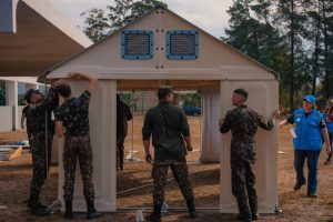 Primeira unidade levou seis horas para ser montada e expectativa e de que proximas fiquem prontas em ainda menos tempo Foto Joel Vargas Ascom GVG