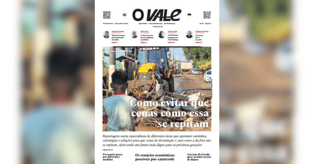 Jornal O Vale traz reportagem sobre o futuro pós-catástrofe, opinião, memórias e mais capa edição 16 jornal O Vale 1