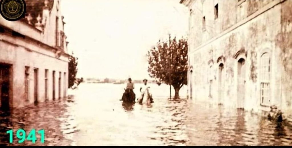 Não foi parecido, foi pior 1 Enchente em Triunfo em 1941 (Foto: Reprodução)