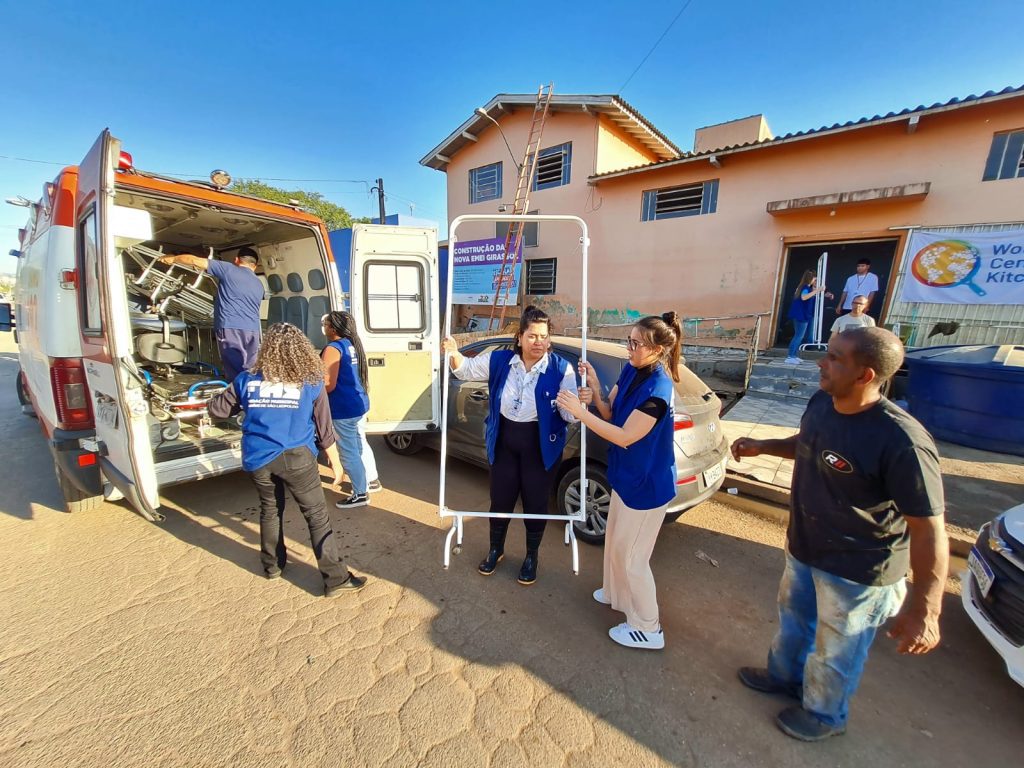 Prefeitura abre atendimento de saúde em associação de moradores na Vila Brás força tarefa saúde são leopoldo enchente maio 2024 foto Romeu Finato PMSL