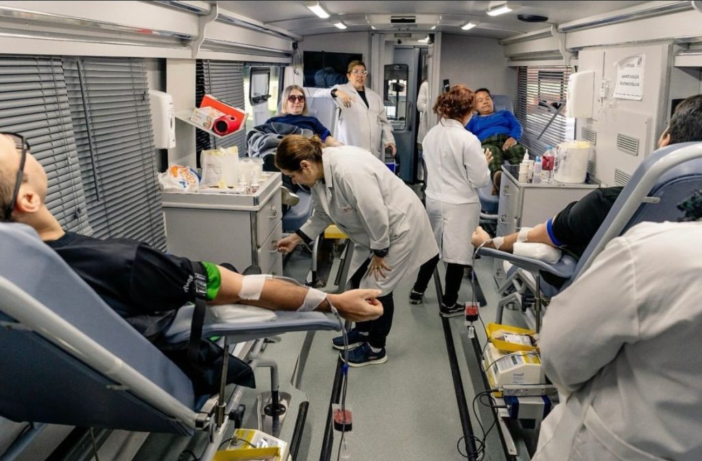 Grupo estimula doação de sangue ao Hospital Sapiranga Campanha de doação de sangue ao Hospital Sapiranga - foto de João Arnhold