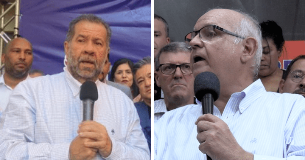 Ministro e presidente estadual vão estar na convenção do PDT de Novo Hamburgo sábado Carlos Lupi PDT e Romildo Bolzan Jr PDT Foto montagem reprodução redes sociais