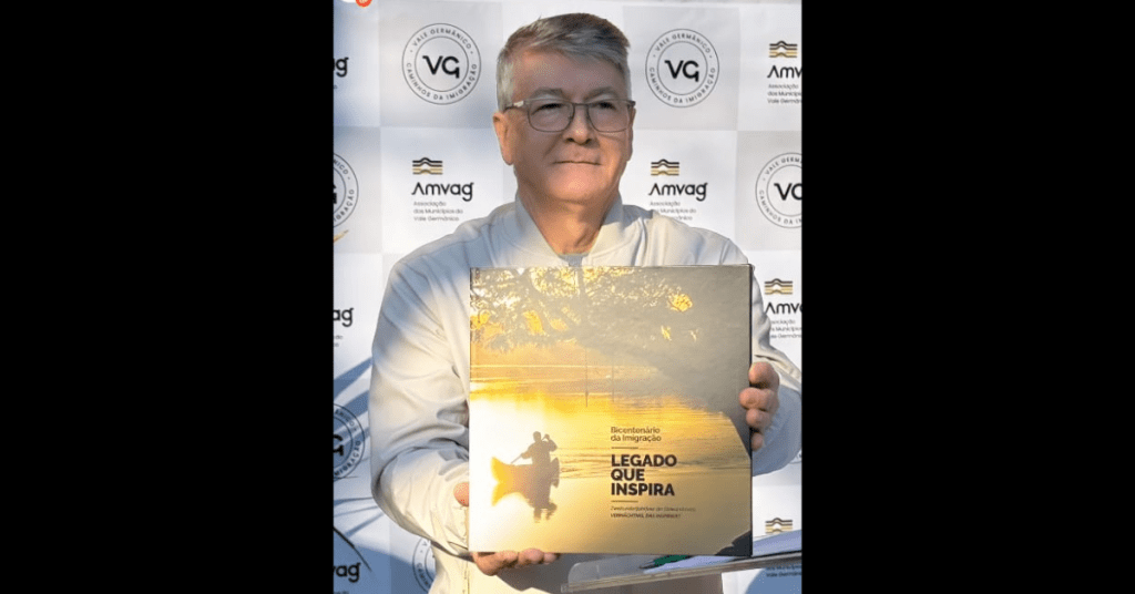 Livro legado que inspira bicentenário da imigração Amvag foto reprodução redes sociais