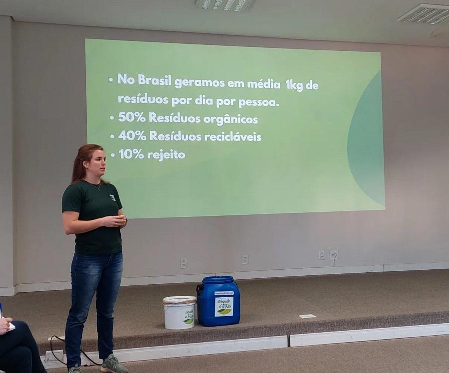 Empreendedoras da ACIST focam em Sustentabilidade 1 engenheira ambiental Eduarda Jaeger – empresa Virando a Terra