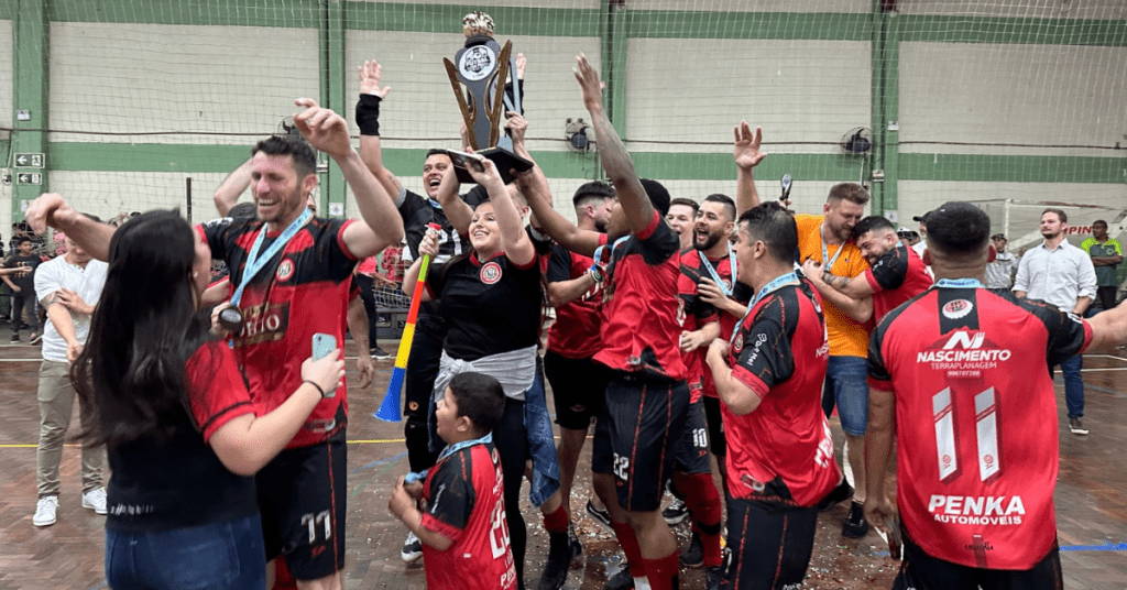 Campeonato Municipal de Futsal Série Prata de Estância Velha campeão Duff Bar Décio Foto Jefferson Cardoso PMEV 322