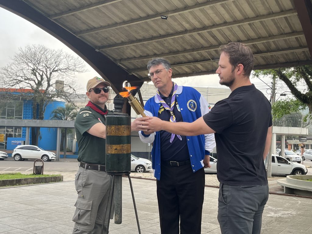 Chegada do Fogo Simbolico ocorreu na quinta feira dia 22 de agosto