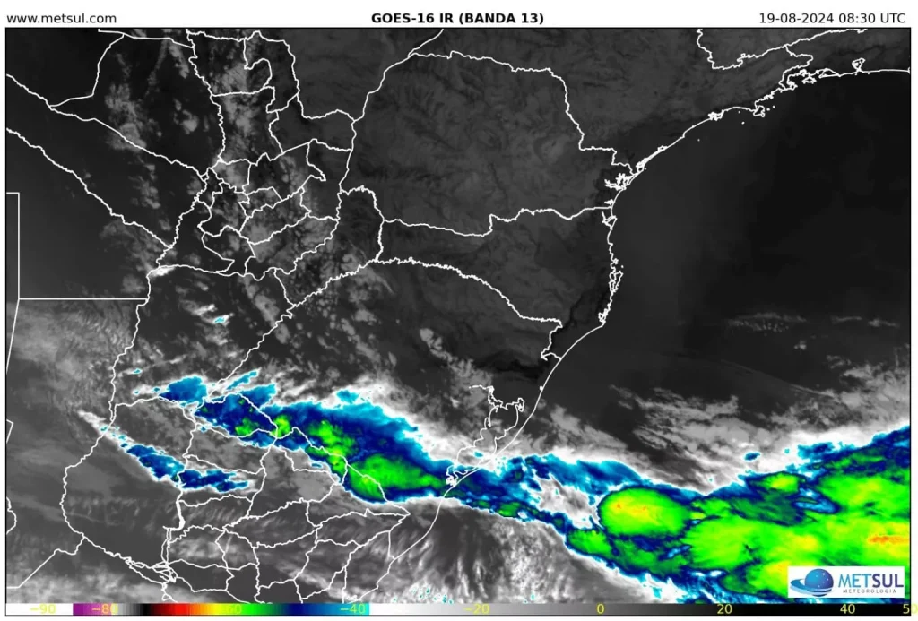 Mapa Rio grande do sul previsão do tempo MetSul Meteorologia