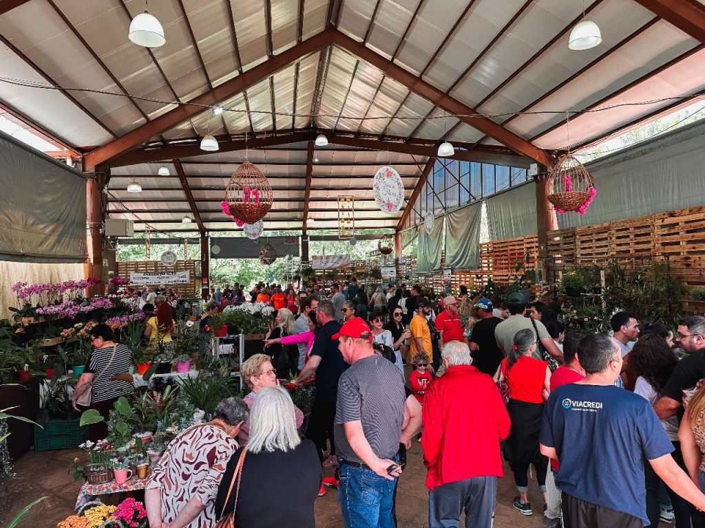 17ª Feira das Flores de Ivoti foi realizada pela Prefeitura de Ivoti - espaço de exposição