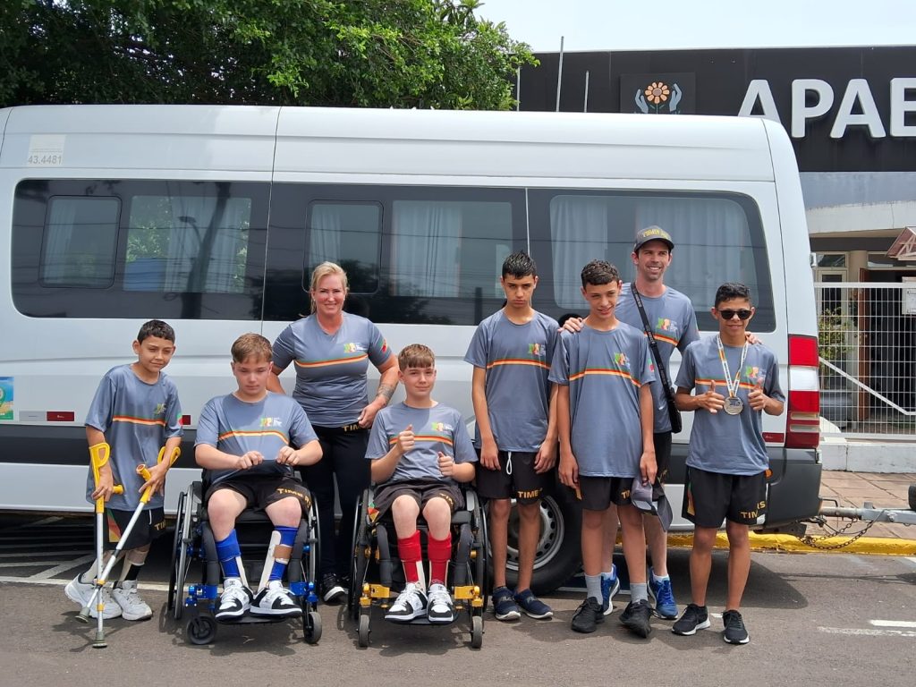 Atletas de Ivoti na Paralímpiada Escolar 2024