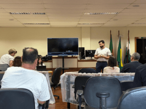 Sapiranga usa "Laço Branco" em defesa das mulheres 1 lancamento da Campanha Laco Branco 2024 em Sapiranga foto Vitoria Severo