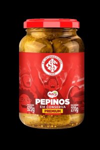 Pepinos em conserva Premiun Linha Sport Club Internacional credito divulgacao
