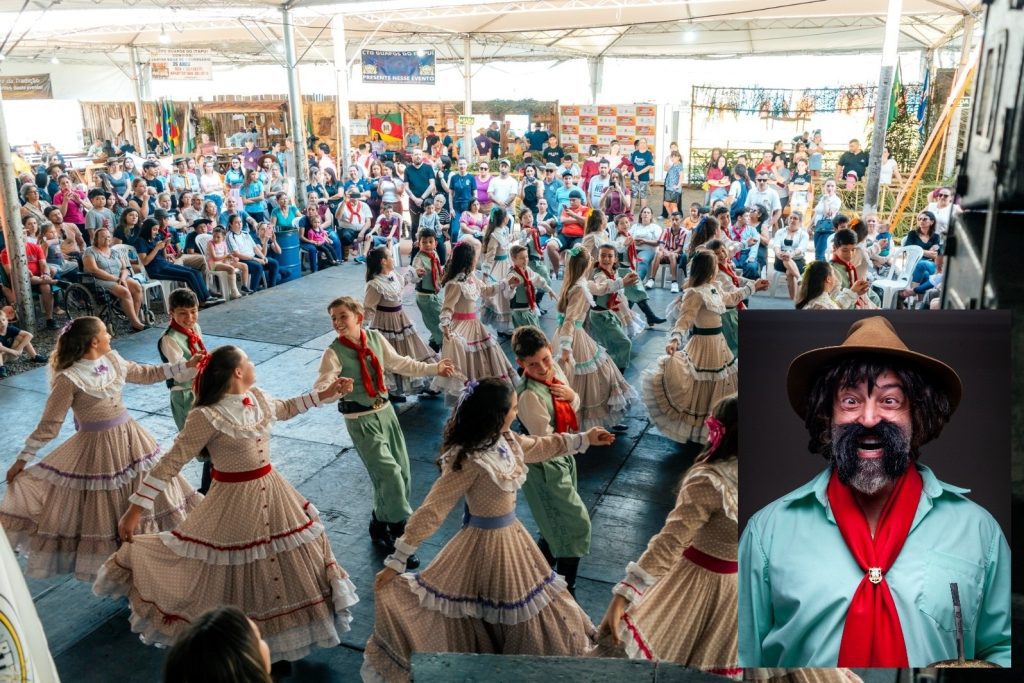 Semana Farroupilha de Campo Bom inicia com show do humorista Gaudêncio.
