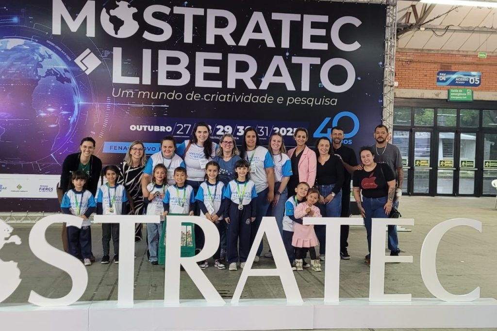 Mostratec Júnior 2025: Alunos da Educação Infantil de Campo Bom marcam presença Alunos de Campo Bom mostrando a inteligência e marcando presença na Mostratec Júnior 2025. Foto: Divulgação/Prefeitura de Campo Bom