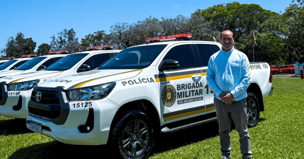 Ivoti recebe reforço de segurança com novas viaturas na solenidade dos 188 anos da Brigada Militar Agora, Ivoti pode contar com novas viaturas para reforçar a segurança da cidade. Foto: Divulgação/Prefeitura de Ivoti