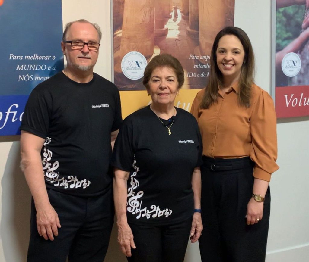 Serenata de Natal leva música e emoção ao Centro de São Leopoldo no dia 5 de dezembro Maestro João Paulo Sefri, Lucia Passos e Eve Melo para Serenata de Natal com a Presto Produções. Foto: Divulgação
