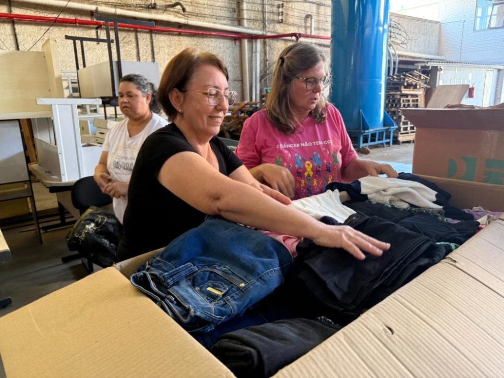 Estância Velha faz campanha para ajudar moradores de região atingida pelo tornado no Paraná. Foto: Sandra Costa/PMEV