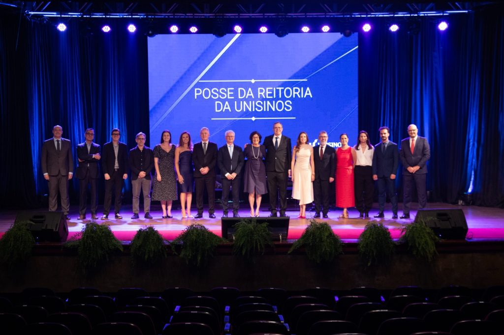 O evento oficializou a nova gestão da Unisinos para o quadriênio 2026–2029. Foto: Bruno Hollanda