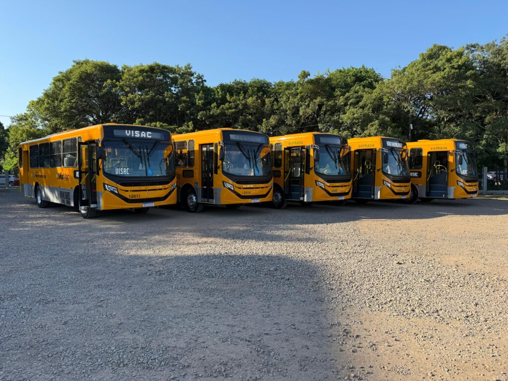 Mais de 50% da frota de ônibus de Novo Hamburgo passa a contar com ar-condicionado com a chegada dos novos veículos. Foto: Divulgação
