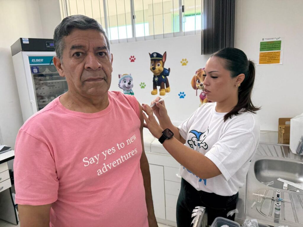 Comunidade participa ativamente e fortalece a vacinação em Estância Velha, que aplicou mais de mil doses no Dia D. Foto: Robson Nunes/DECOM