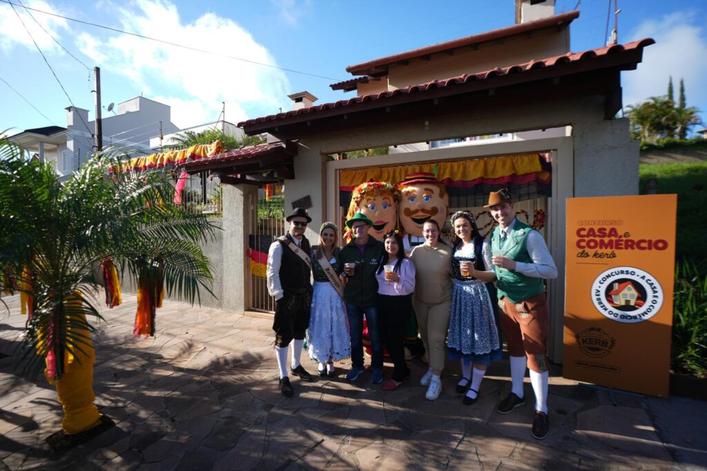 Inscrições abertas para o Concurso Casa e Comércio do Kerb 2026, que valoriza a decoração de residências e estabelecimentos durante o festival. Foto: Rafael Atz/Especial Kerb